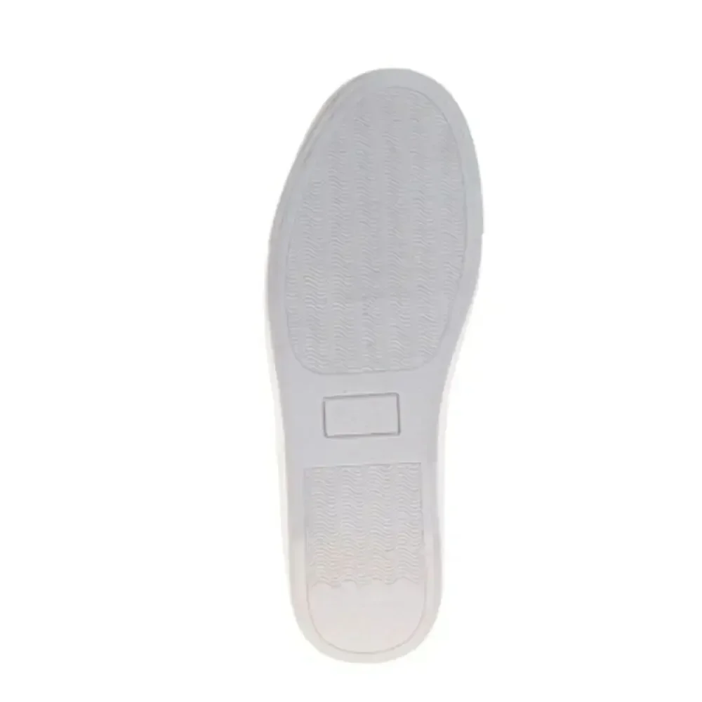 NIB Perry Ellis Mens Size 10.5 White Faux Leather Lace Up Low Top Sneaker Shoes